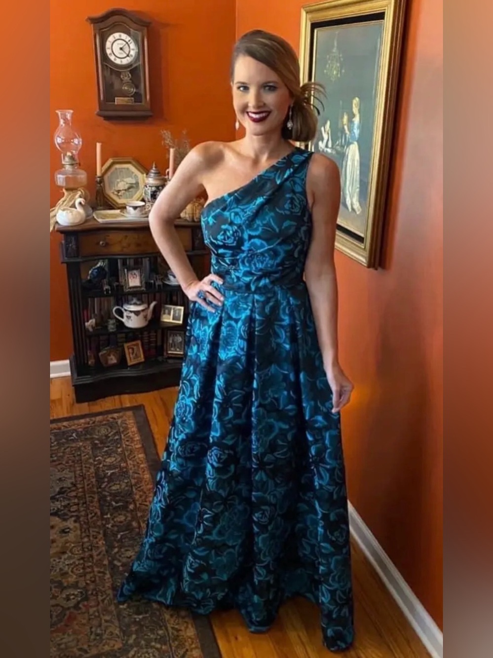 Slate & Willow Blue Simonetta Gown size 14. - Picture 3 of 14